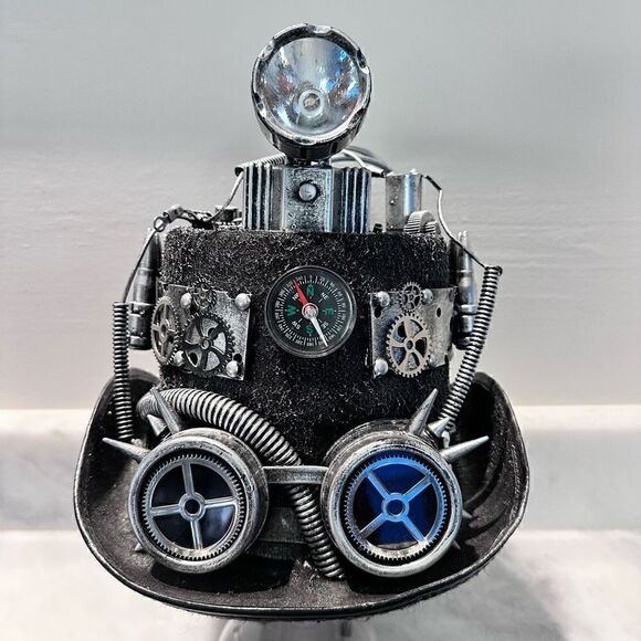 Women\'s Steampunk Fedora Hat with Mechanical Gears Costume Cosplay Retro main image 4